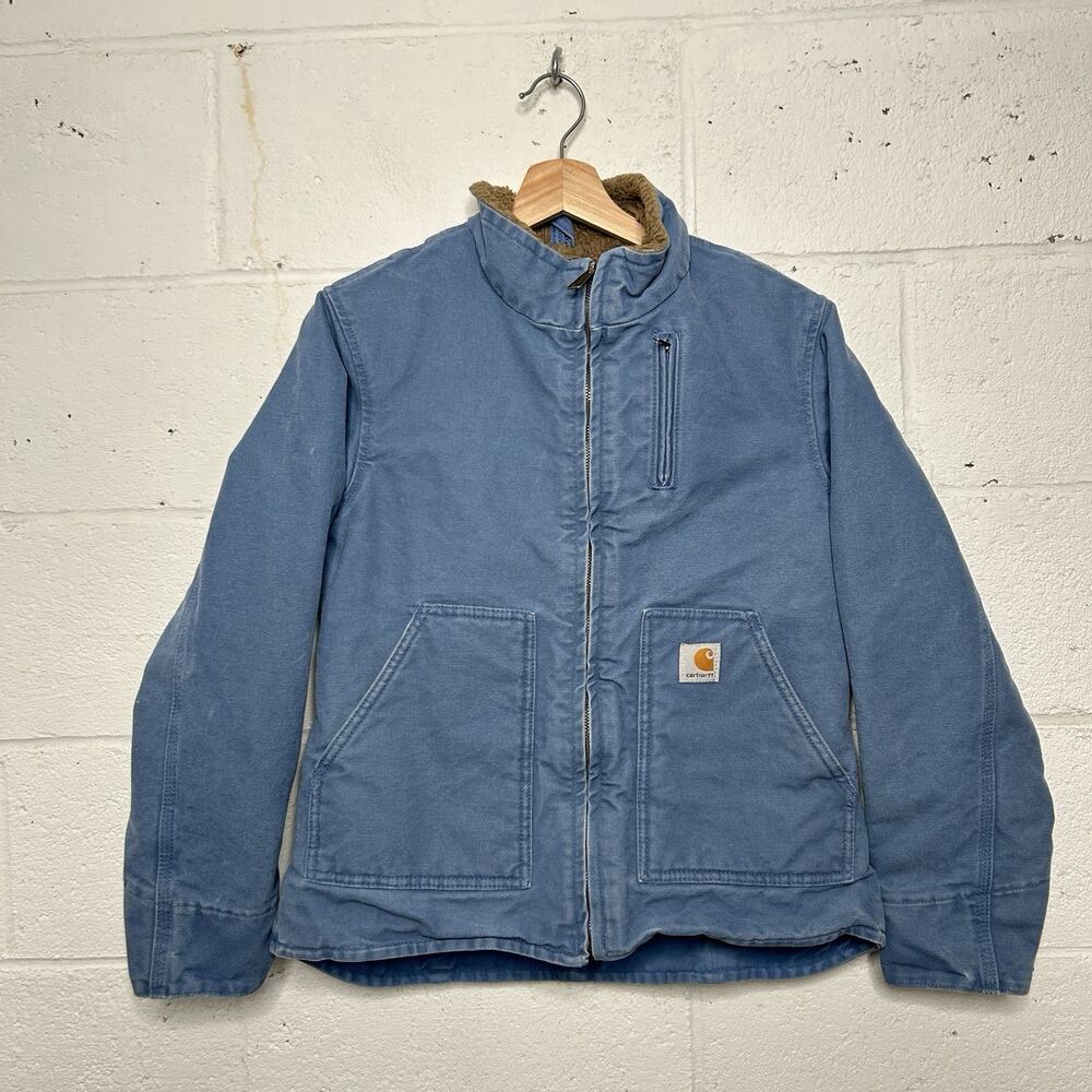 Carhartt Canyon Sandstone Sherpa-Lined Jacket “French Blue”